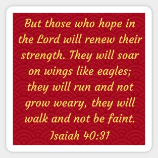 Bible Verse Isaiah 40:31 Sticker